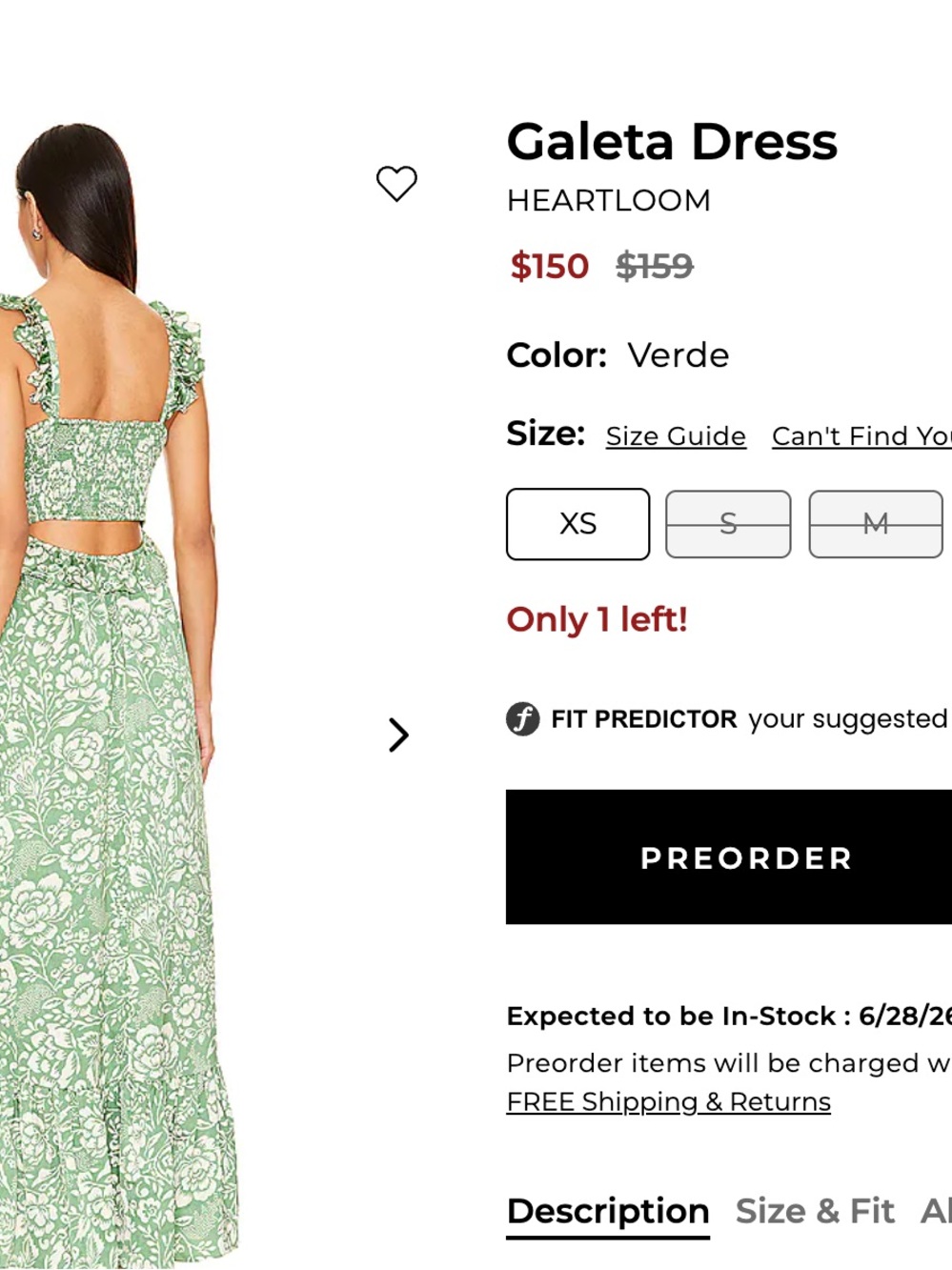 Heartloom Sage Green Floral Ruffle V-Neck Maxi Dress - Picture 4 of 8
